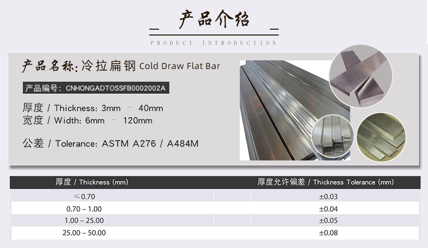 不銹鋼扁鋼產品介紹