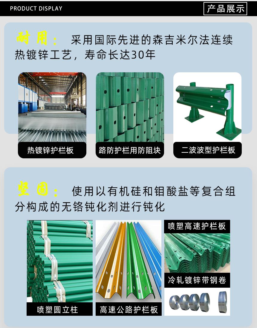 兩波波形護欄板產品展示