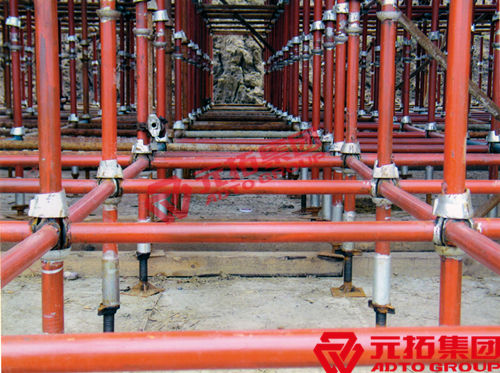 元拓碗扣式腳手架滿堂腳手架搭建方式