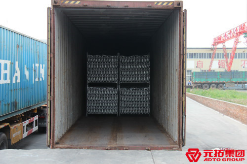 “湘江音樂節”采購的盤扣式腳手架裝車發貨了