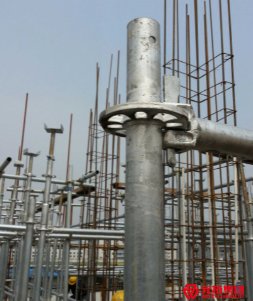 海亮集團別墅項目工程-盤扣式腳手架細節圖