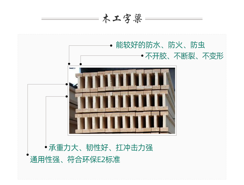 木工字梁  產品特點