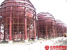 大連金鼎石油化工項目使用元拓鋼跳板